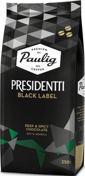 Paulig Presidentti Black Label 250г зерно Паулиг