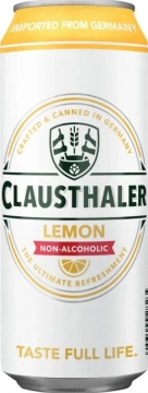 Clausthaler Lemon 0,5л.*24шт. Б*А Пиво пастеризованное светлое фильтрованное ж*б