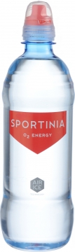 Sportinia O2 ENERGY (вода обогащенная кислородом, 50 мг*л.) 0,5л.*12шт. Cup Спортиния