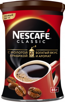 Кофе Nescafe Classic жесть 85гр. Нескафе Классик