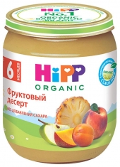 Hipp Фруктовый десерт 125гр 7мес.с/б 1/6 Хипп
