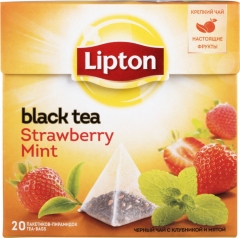 Lipton Strawberry Mint с Ароматом Клубники и Мяты 20*1,8гр. Липтон