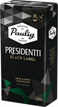 Paulig Presidentti Black Label 250г молотый Паулиг
