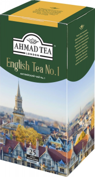 Чай Ahmad Tea Английский №1 черный пачка 25х2 гр. с ярл. 1*12 Ахмад Ти