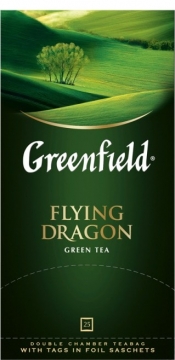 ГРИНФИЛД Флаинг Драгон(2гх25п)чай пак.зел. Greenfield