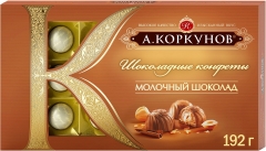 А.Коркунов Моно молочный шоколад 192 г./1шт.