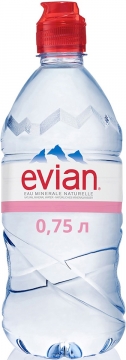 Evian 0,75л.*6шт. Спорт Эвиан