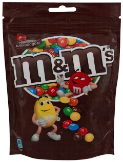 M&M`s конфеты Шоколадный 240 г./1шт.