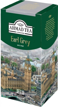 Чай Ahmad Tea Эрл Грей черный пак.25х2 гр. с ярл. 1*12 Ахмад Ти