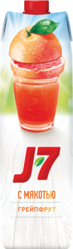 J7 0,97л. Красный грейпфрут с мякотью/12шт.