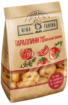 Тараллини Nina Farina 180г томат и аромат.травы/24шт.
