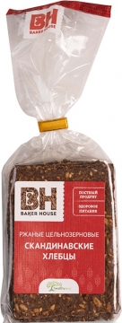 Хлебцы Скандинавские Baker House ржаные 180гр./8шт.