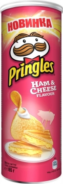 Чипсы Pringles вкус Ветчины и Сыра 165гр./19шт. Принглс