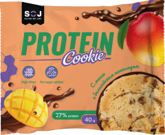 Печенье Protein Cookie со вкусом манго, покрытое шоколадом без добавления сахара 40г*10шт.