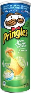 Чипсы Pringles вкус Сметаны и Лука Gaming 165гр./19шт. Принглс