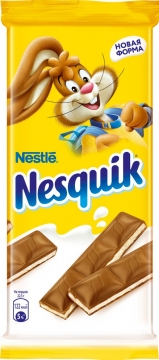 Nesquik Шоколад молочный с молочной начинкой плитка 100гр. Несквик
