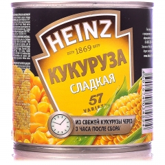 КУКУРУЗА сладкая консервированная ж/б 340 гр. Heinz
