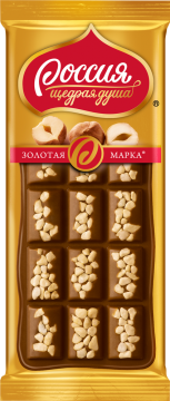 Золотая Марка Шоколад Дуэт с фундуком плитка 85гр./5шт.