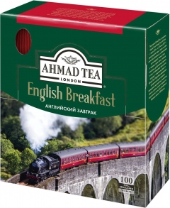 Чай Ahmad Tea  Английский завтрак черный пак. 100x2гр.  с/ярл. 1/8 Ахмад Ти