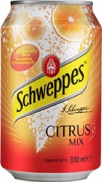 Schweppes Citrus Mix 0,33л.*24шт.  Напиток сильногазированный