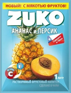 Растворимый напиток ZUKO Ананас-персик 25грамм*12шт