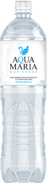 Аква Мария 1,5л. Вода минеральная природная столовая питьевая, негазированная.