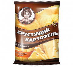 Хрустящий картофель чипсы в ломтиках 40гр./30шт. Сыр