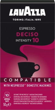 Лавацца Espresso Deciso нат.мол в капсулах (5г*10шт) 50гр. Lavazza Caffe Espresso