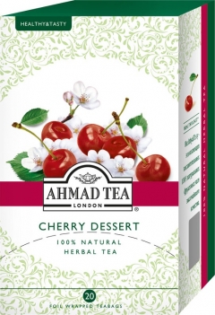 Чай Ahmad Tea Травяной чай Черри десерт с вишней и шиповником 20х2г пак.в к*фольги 1*12 Ахмад Ти