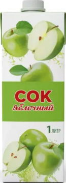 Сок яблочный Ширококарамышский ГОСТ 1л./12шт.