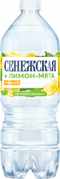 Сенежская 1л.*6шт. негаз Лимон-Мята   Senegskaya Вода с вкусовыми добавками