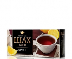 ШАХ ГОЛД Лимон(2гх25п)чай гран.пак.черн.