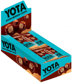 Вафля в молочной шоколадной глазури 40г Yota!/192шт.